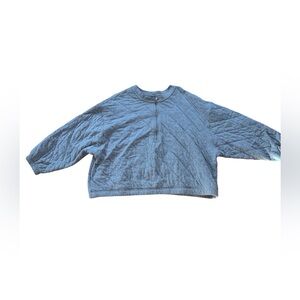 Old Navy Gray Quilted Pullover